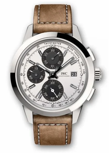 IWC Ingenieur Chronograph Custom Stainless Steel / Silver-Black-Black / Calf IW3808-CF (IW3808CF)